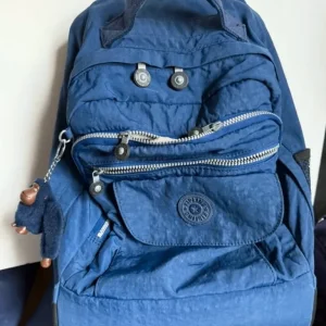 Kipling Hybrid Backpack with Wheels in Blue