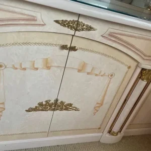Italian dining table and chairs with sideboard - Image 6