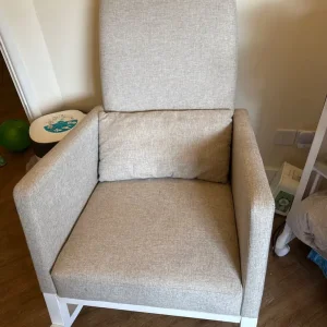 Obaby High Back Rocking Nursing Chair - Oatmeal