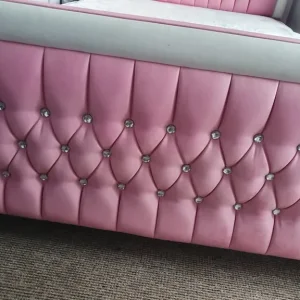 Pink Diamonte Double Bed - Image 8