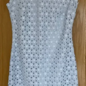 Ted Baker Wedding Guest Dress Light Blue Size 8 Lace Trim - Image 4