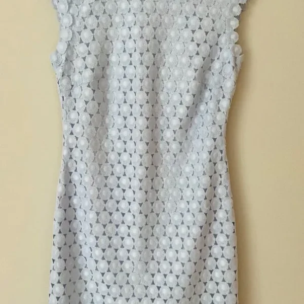 Ted Baker Wedding Guest Dress Light Blue Size 8 Lace Trim