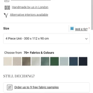 Raft Sofa - modular Loft - beige/sage corduroy - Image 8
