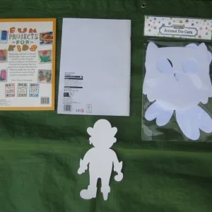 Scrap book with kids' craft cutouts - Image 2
