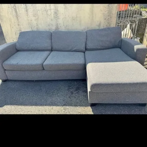 Grey SCS corner sofa, 105x61 inches, excellent condition