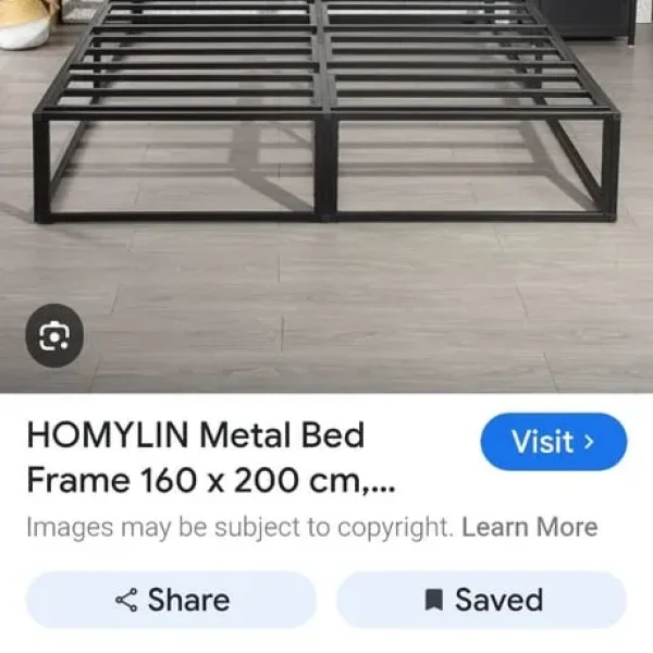 Homlin Musel king-size bed frame