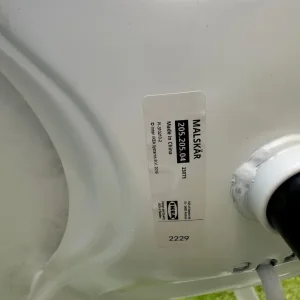 3 x white ikea malskar swivel chairs - Image 7