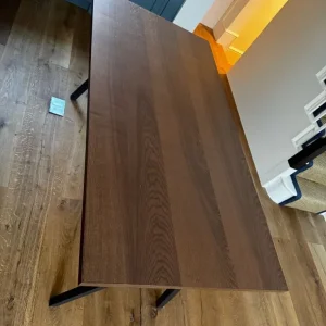 Brown wooden desk / dining table - Image 2