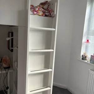 Ikea loft bed with desk, wardrobe and mattress - Image 4