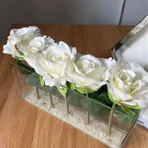 Rose glass decorative piece - Image 4