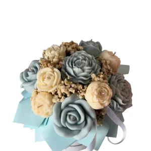 Flower candle bouquet with soy wax and soft scents - Image 4