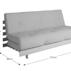 Double Futon bed by night, comfy sofa by day - Image 3
