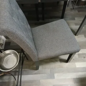 Grey Glass Dining Table with Chairs - Image 4