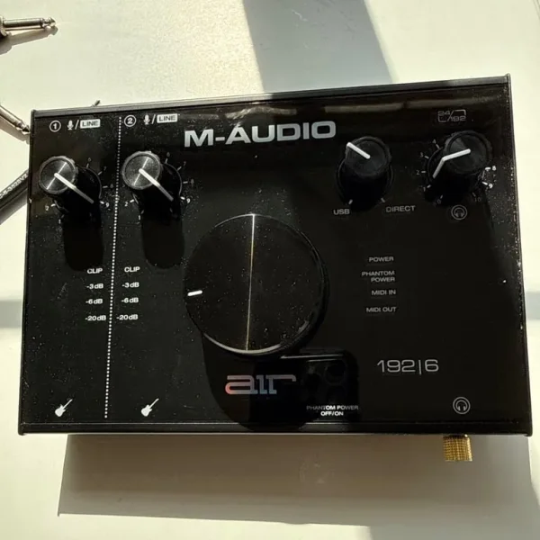 M-Audio AIR 192|6 USB-C MIDI Audio Interface – 2 XLR, Studio Quality, Excellent