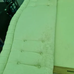 Double divan bed base with cream headboard - Image 2