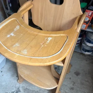 Wooden high chair