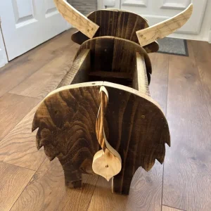 Handmade Highland Cow Planter - Image 4