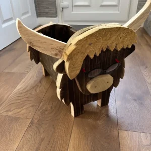 Handmade Highland Cow Planter - Image 5