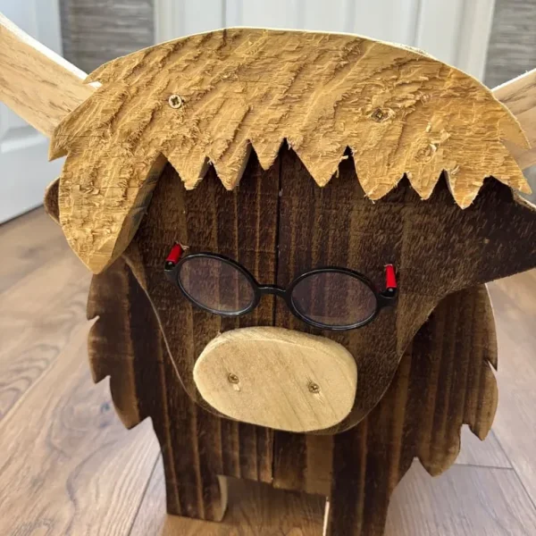 Handmade Highland Cow Planter