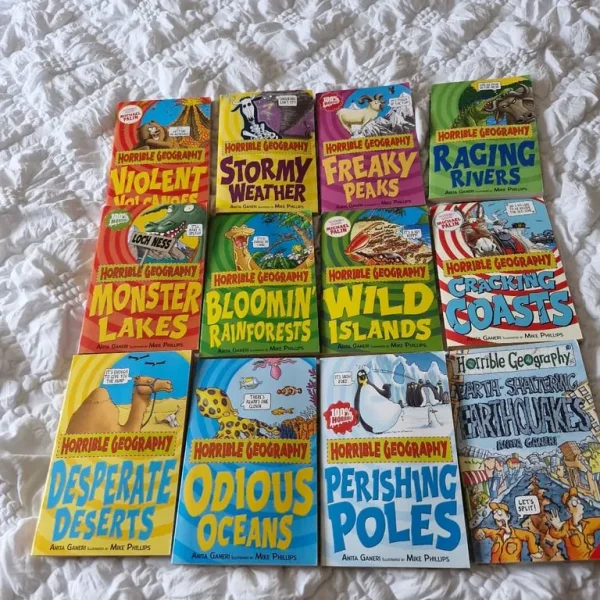 Horrible Science, Horrible Geography, Horrible Histories books