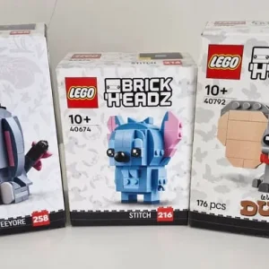 Lego Dumbo Eeyore Stitch Brickheadz NEW