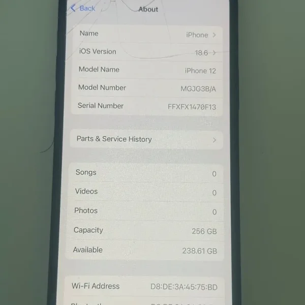 Apple iPhone 12 256GB Unlocked Grey