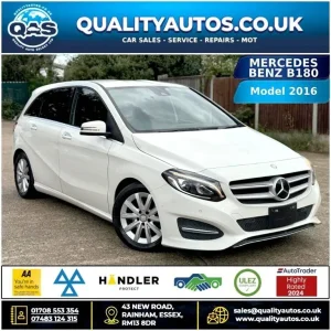 2016 Mercedes-Benz B-Class 1.6L Petrol Auto White