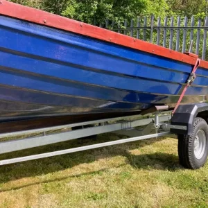 19’ open fishing boat with new trailer and 12hp Honda engine - Image 3