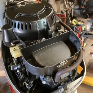 19’ open fishing boat with new trailer and 12hp Honda engine - Image 8