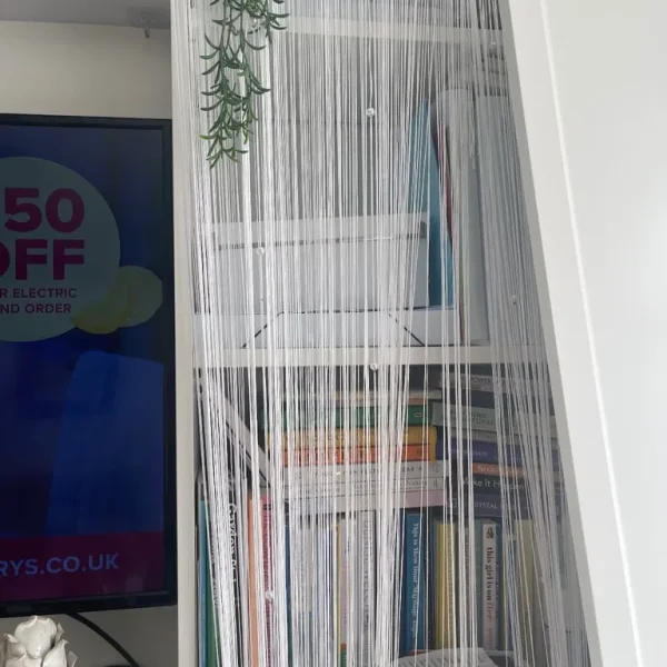 string & bead net curtain