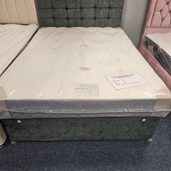 Double Divan Bed with Mattress – Ready to Use