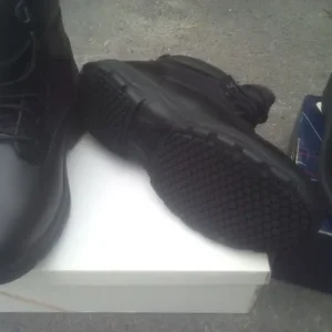 brand new black work boots size 8.5