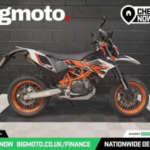 2014 KTM 690 SMC R White with Heated Grips - Image 2
