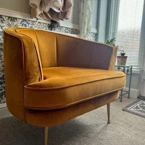 Velvet armchair