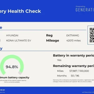 2021 Hyundai KONA 64kWh Electric SUV – Phantom Black Pearl, 10.5kW Charger - Image 4