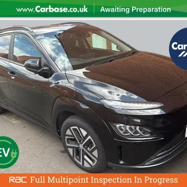 2021 Hyundai KONA 64kWh Electric SUV – Phantom Black Pearl, 10.5kW Charger