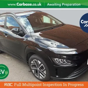 2021 Hyundai KONA 64kWh Electric SUV – Phantom Black Pearl, 10.5kW Charger