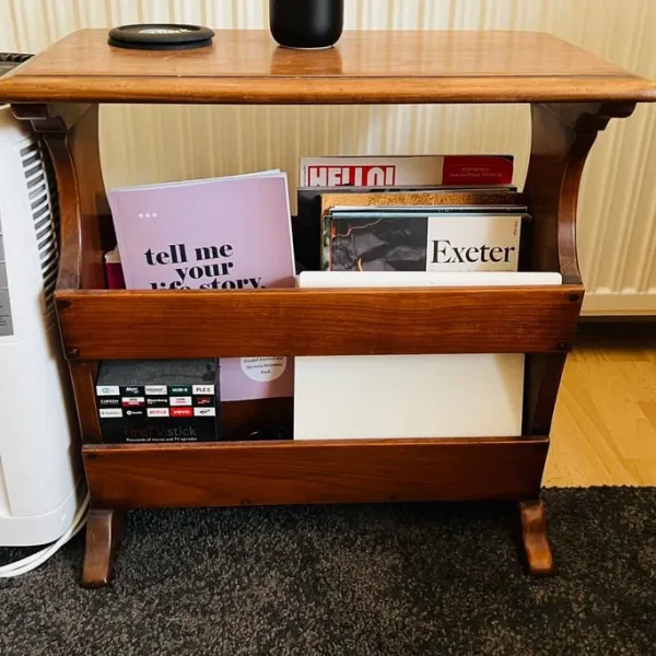 SIMON SIMPSON CHERRY WALNUT MAGAZINE RACK