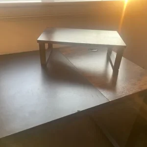 Large Wooden Black Desk - Image 4