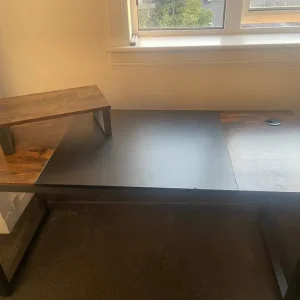 Large Wooden Black Desk - Image 5