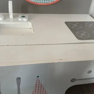 Wooden Kids Play Kitchen with Accessories - Image 4