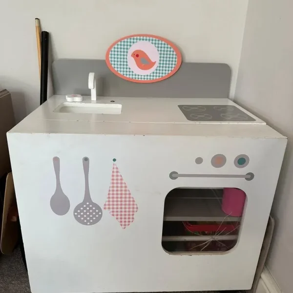 Wooden Kids Play Kitchen with Accessories