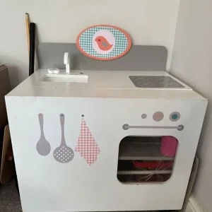 Wooden Kids Play Kitchen with Accessories