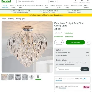 Ceiling lights x 2