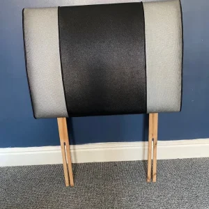 Modern Single Bed Headboard – Black & Grey - Image 4