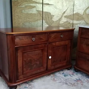 2 x Victorian chests + Victorian mahogany toilet mirror - Image 2