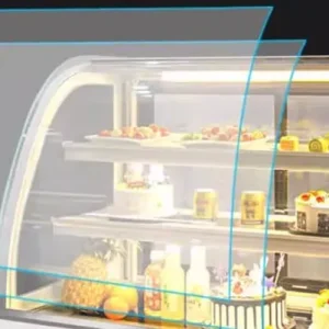 120cm Wide Commercial Countertop Cake Display Fridge - Image 3