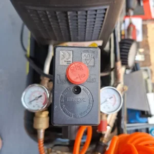 Ack50 air compressor with die grinder, nail gun, and tools - Image 3