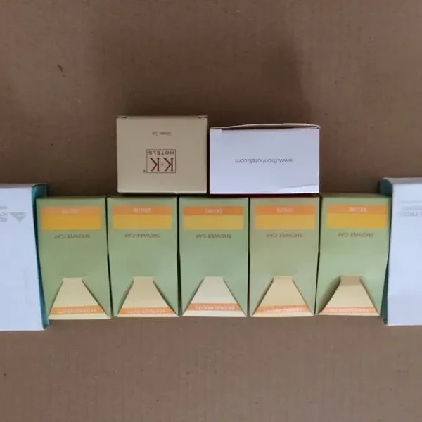 9 clear shower caps hygienically individually boxed