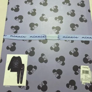 Ladies navy fleece Minnie Mouse pyjamas size 12-14 - Image 3